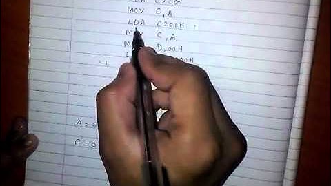 Assembly language program  Multiplication of Two 8bit number in microprocessor 8085 in HINDI