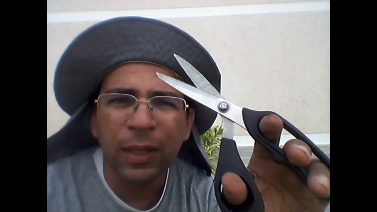COMO APARAR GRAMA COM UMA TESOURA YouTube