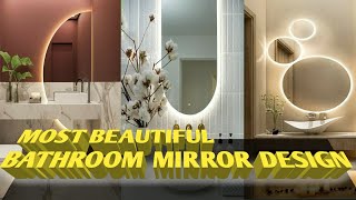 modern bathroom wall mirror design with washbasin/bathroom interior design/