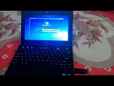 How to Install Windows 7 On Dell Notebook / Mini Laptop With USB -  TricK i Know