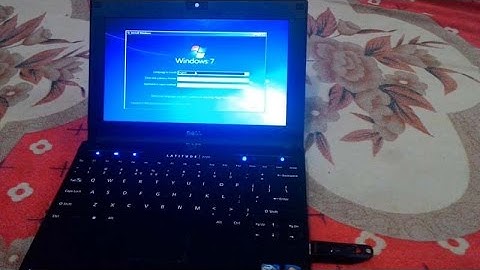 How to Install Windows 7 On Dell Notebook / Mini Laptop With USB -  TricK i Know