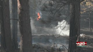 Grey Rocks Fire hits close to family homes near Custer