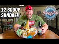 12-Scoop Supersized Ice Cream Sundae Challenge!!