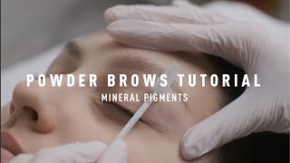 OMBRE BROWS TUTORIAL | MINERAL PIGMENTS | UPDATED 2023