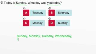 AdaptedMind Math - Days of the Week, Question #4