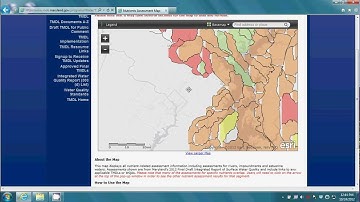 MDE: Water Quality Mapping Center