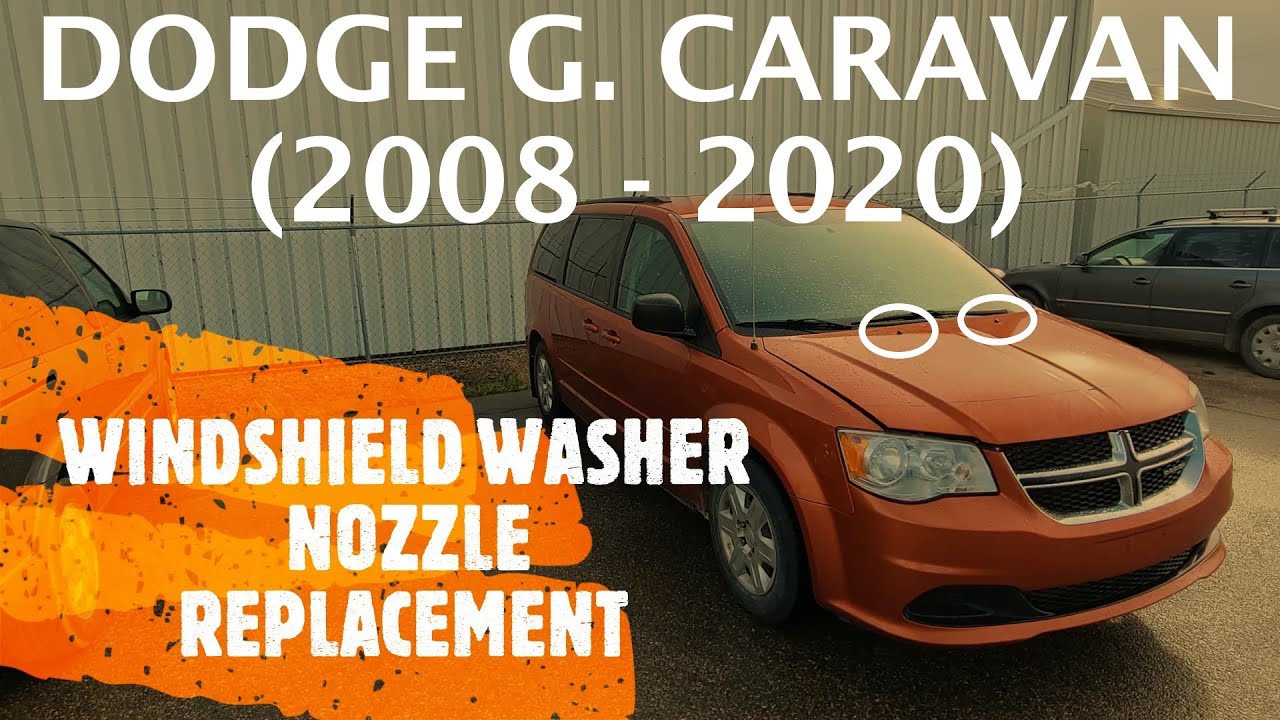 Dodge Grand Caravan - WINDSHIELD WIPER WASHER NOZZLE REPLACEMENT (2008
