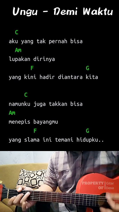 CHORD GITAR UNGU - DEMI WAKTU #akustik #chord #rythem