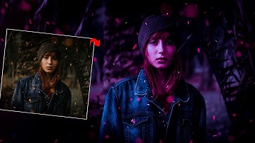 Cyberpunk Color Grading   Photoshop Tutorial Easy