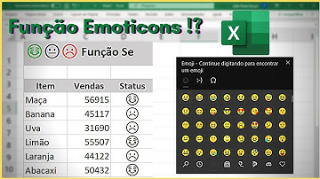 Emoji com Função Se no Excel 😄🥺🔥 Emoticons