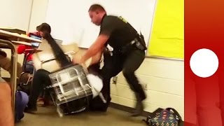 Police officer grabs student and slams her to the ground, South Carolina