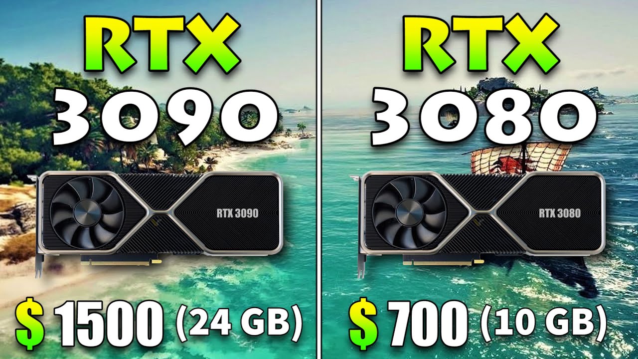 RTX 3090 24GB vs RTX 3080 10GB Battle between the Living Legends!!!! YouTube