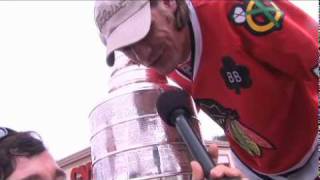 Chicago Blackhawks Brent Sopel And The Stanley Cup At The Chicago Pride Parade