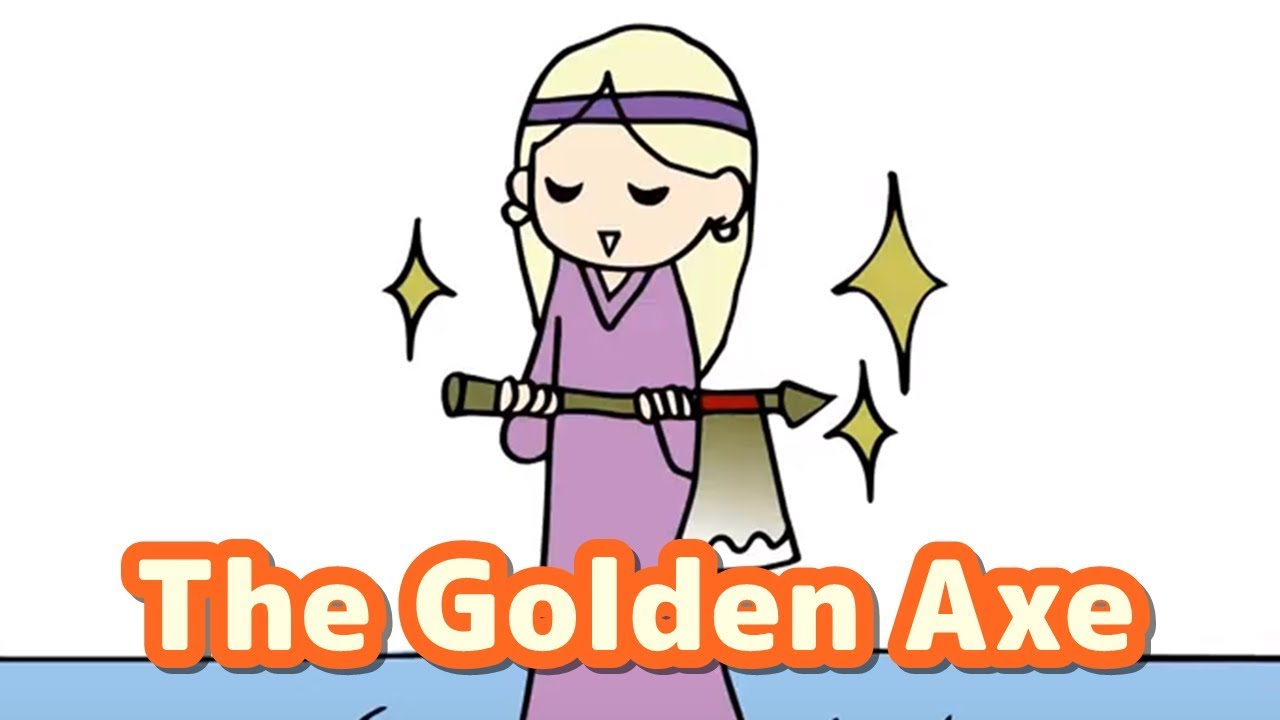 絵本 英語朗読 読み聞かせ 字幕付き 金の斧銀の斧 The Golden Axe Japanese Fairy Tales In English Youtube