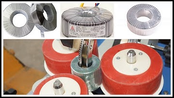 Automatic ferrite toroidal core coil insulation tape taping machine(SS300T-06) @windingmachineworld