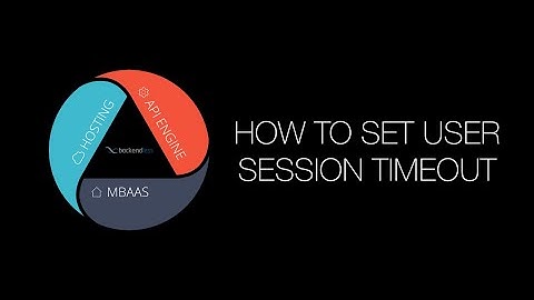 How to set session timeout in Backendless