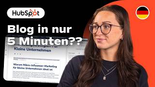 Write blog articles with AI | 2026 HubSpot Tutorial (German)