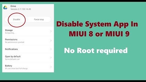 Disable App in MIUI 9 or MIUI 8 - 100 % Working - Part 1 ( No root Required)