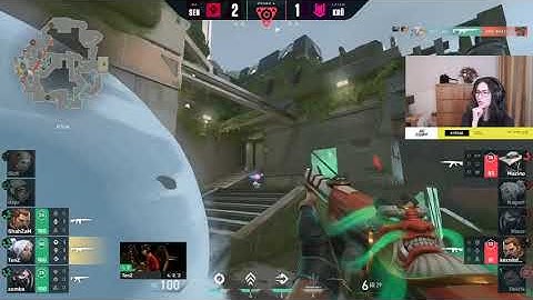 Kyedae reacts to Tenz insane 4k with a guardian against KRU #VALORANTChampions