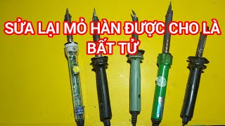 Cách chữa mỏ hàn điện