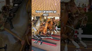 These carousels go FAST #carousel #history #merrygoround