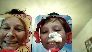 The Pie Face Battle Starring Sonicking0117 And Batmom