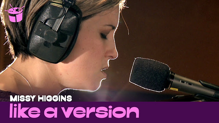 Missy Higgins -'Everyone's Waiting' (live for Like A Version)