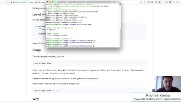 Quick Demo: Laravel Make Interactive Package