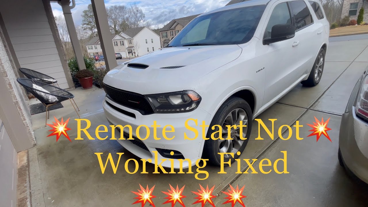 How To Fix Dodge Durango Remote Not Working - YouTube