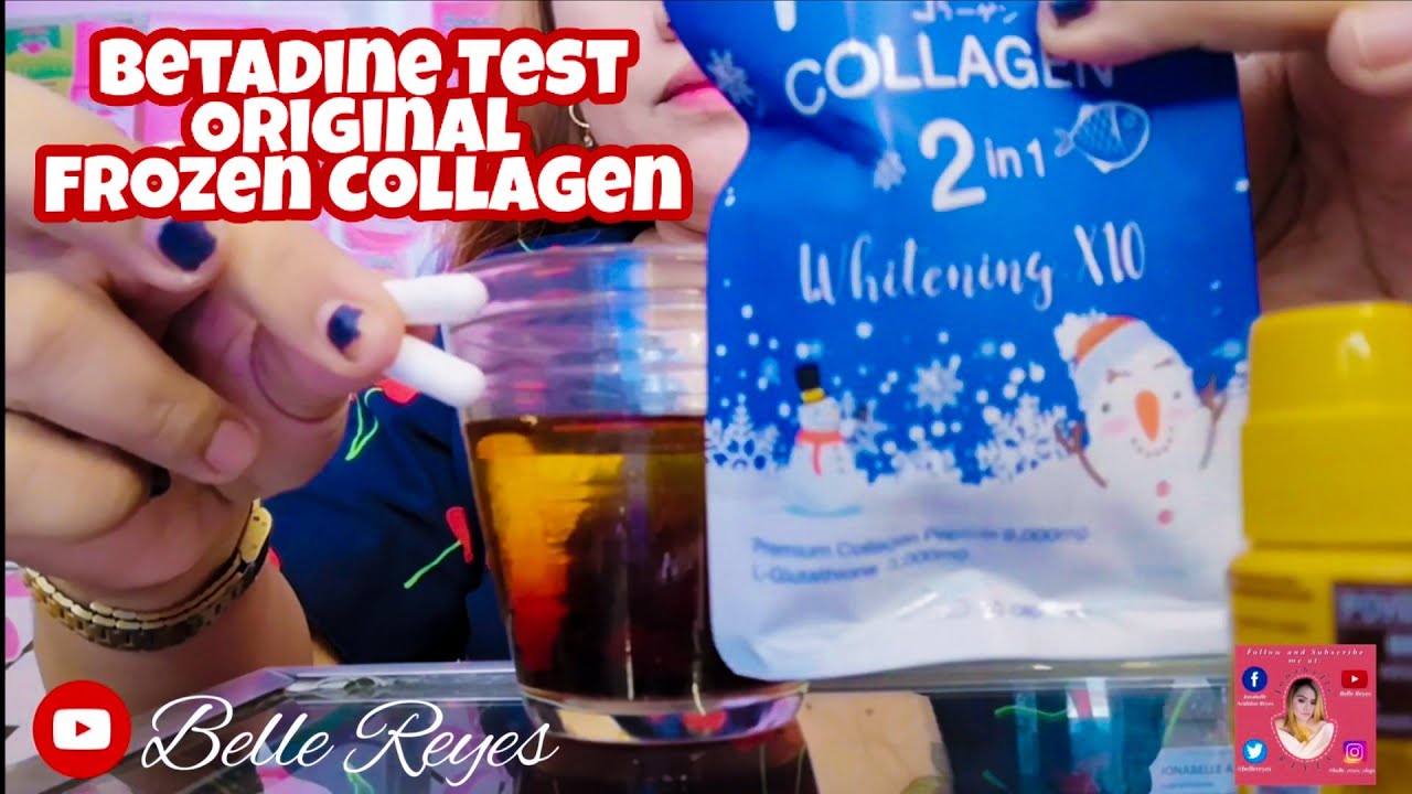 Original Frozen Collagen 10x Whitening Betadine Test Youtube