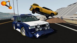 BeamNG.drive - Unrealistic Cool Police Chases