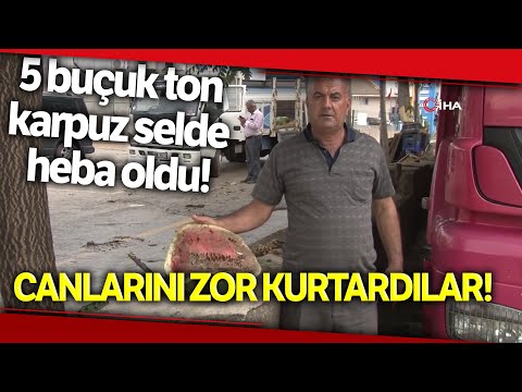 Ankara'daki Selde 5 Buçuk Ton Karpuzun Heba Oldu