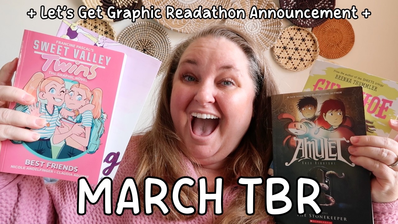 Список книг для чтения на март | Объявление о марафоне графического чтения + доска для бинго и ба...