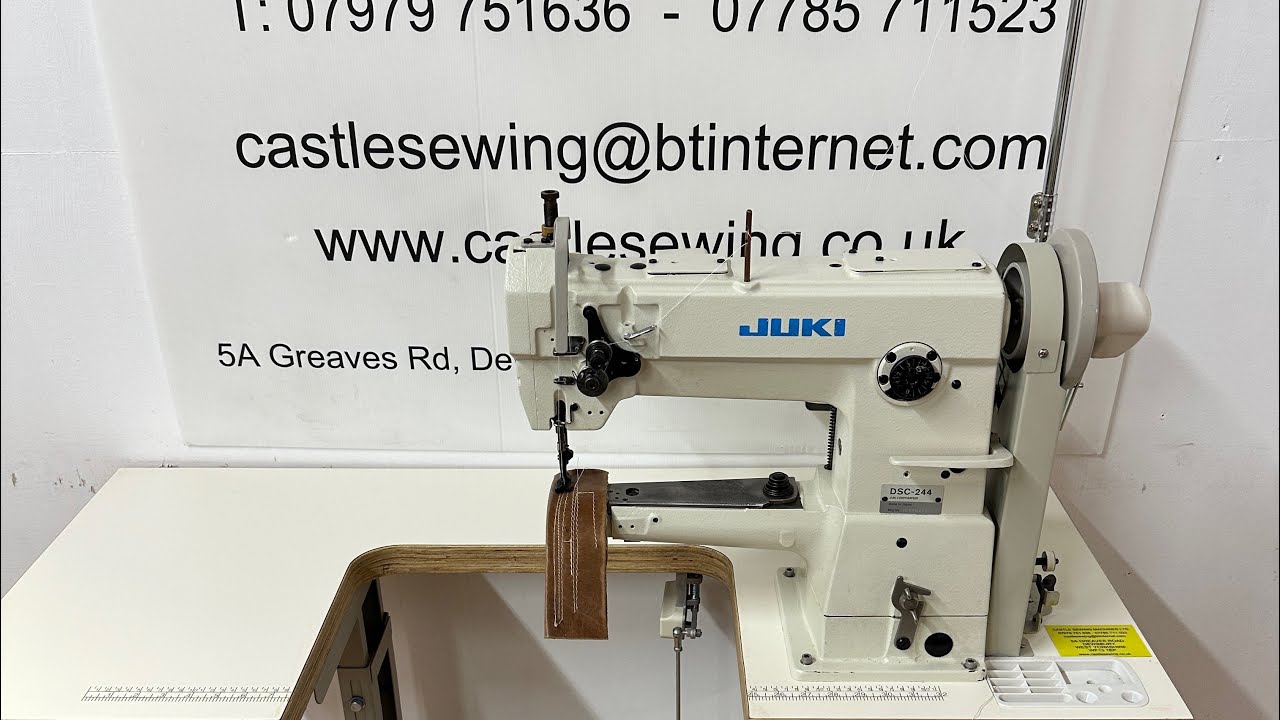 Juki DSC 244 Walking Foot Cylinder Arm Industrial Sewing Machine YouTube
