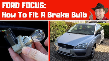 Ford Focus Mk2: How To Change A Brake Light Bulb (EASY)