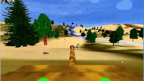 in the desert tank mode in irrflight_chung flight simulator