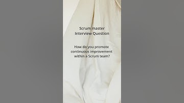 Scrum Master Interview Questions & Answers | Promoting continuous improvement in Scrum team#agile
