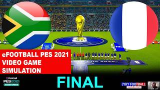 PES 2021 Video game eFootball South Africa vs France World Cup | Full match all goals