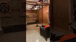 Seated Axe Throw