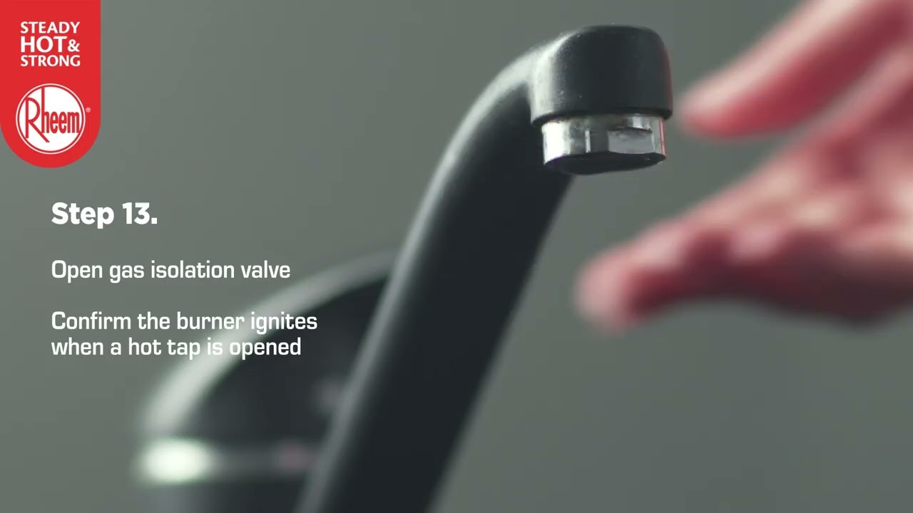 Rheem Gas Continuous Flow Commissioning - YouTube