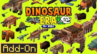 DINOSAUR ERA 2.0 ADDON: 70+ Dinosaurs Added to Minecraft Bedrock Edition