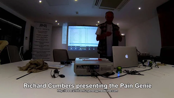 Richard Cumbers presenting the Pain Genie : Scenar...