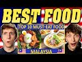 Americans React to Top 10 Must Try Malaysian Foods!
