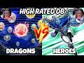 DRAGONS VS HEROES | HIGH RATED DB YUGIOH!