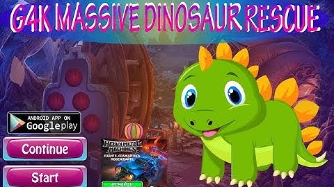 G4K Massive Dinosaur Rescue Walkthrough [Games4King]