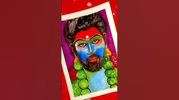 Pushpa 2 poster painting 🔥|| #alluarjun #pushpa2 #art#artistsoul