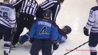 Драка ВХЛ Колготин Д - Алексеев С Fight VHL Kolgotin D - Alexeev S