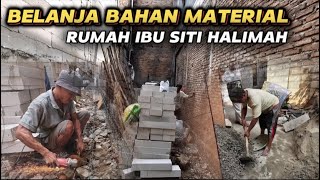 BELANJA BAHAN MATERIAL RUMAH IBU SITI HALIMAH DAN 6 ANAK YATIM ‼️