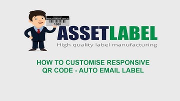 How To Customise Responsive QR Code – Auto Email Label Tag Design