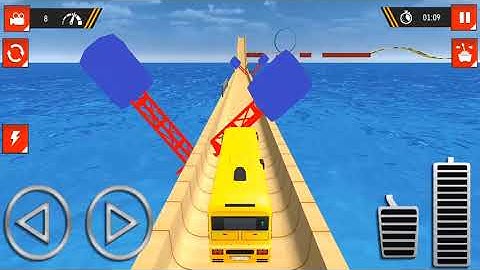 New and Awesome!!! Impossible Bus Stunt | Mega Ramp  Racing Driving Simulator #2 OmGgames